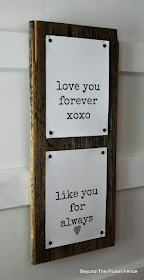 valentines day, free printables, DIY sign, heart decor, rustic decor, love you forever sign, wedding decor, barnwood, http://bec4-beyondthepicketfence.blogspot.com/2016/01/love-you-forever-easy-valentine-decor.html