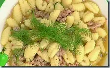 Gnocchetti sardi con salsiccia e finocchietto