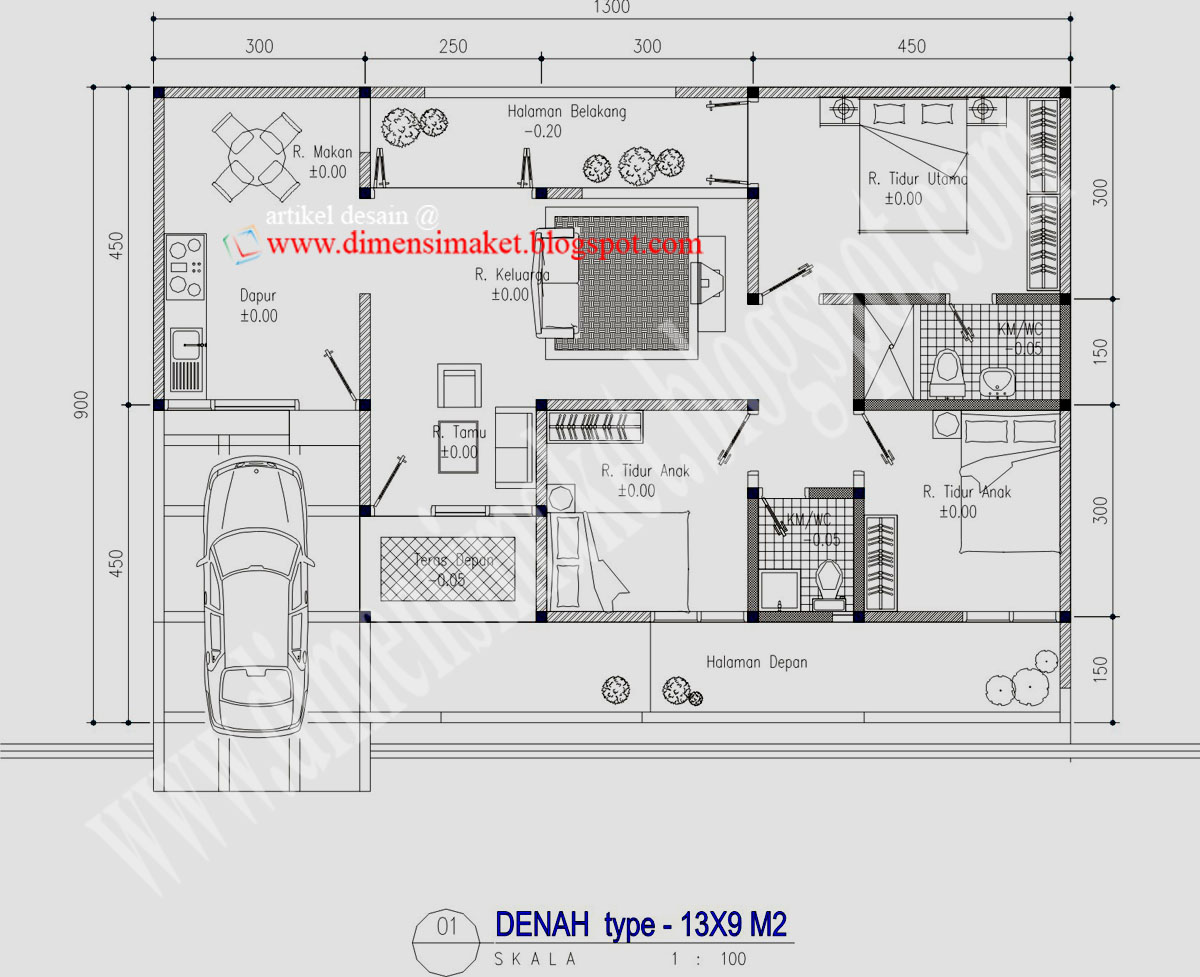 Dimensi Maket Arsitektur Desain Rumah 003 Contoh Desain Rumah