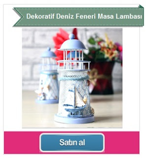 Dekoratif Deniz Feneri Masa Lambası