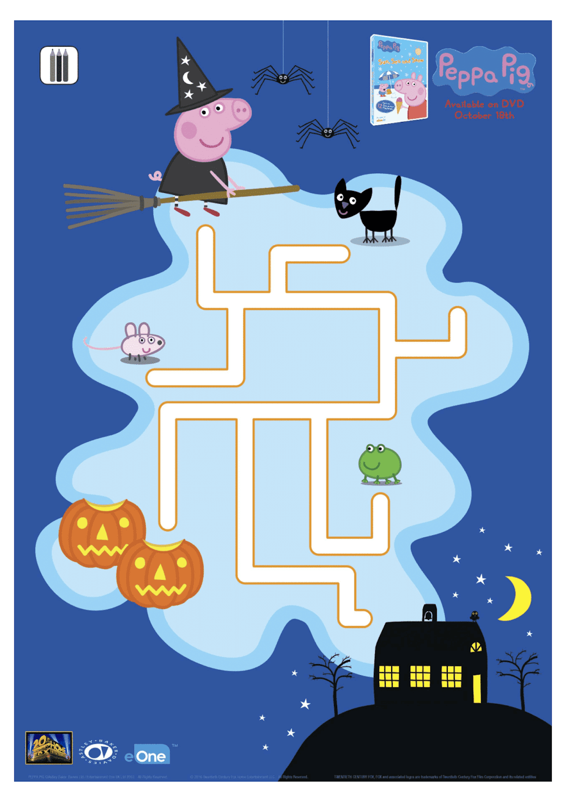have a spooktacular halloween with peppa pig free printable coloring sheets activities more nanny to mommy