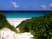 . we rounded the top of the hill & saw the amazing visa of sand & sea. (harbor island beach)