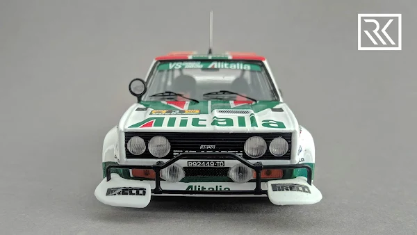 Zdjęcie modelu Trofeu Fiat 131 Abarth, Rajd Safari 1979. Załoga Markku Alén / Ilkka Kivimäki