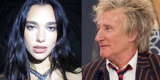 Dua Lipa y Rod Stewart