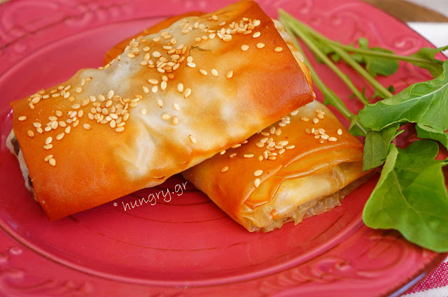 Crispy Pies with Spinach, Pine & Raisins