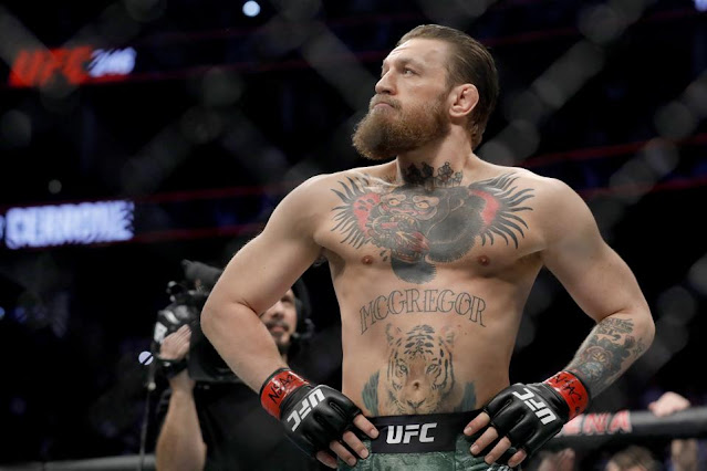 Connor McGregor Barechested in Ring