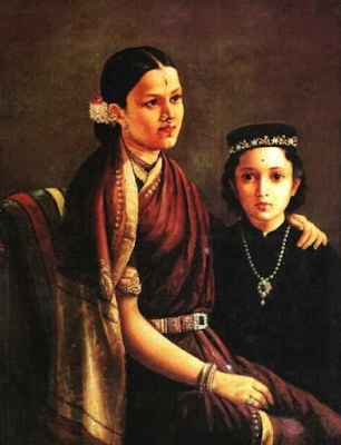 Mrs. Ramanadha Rao painting Raja Ravi Varma