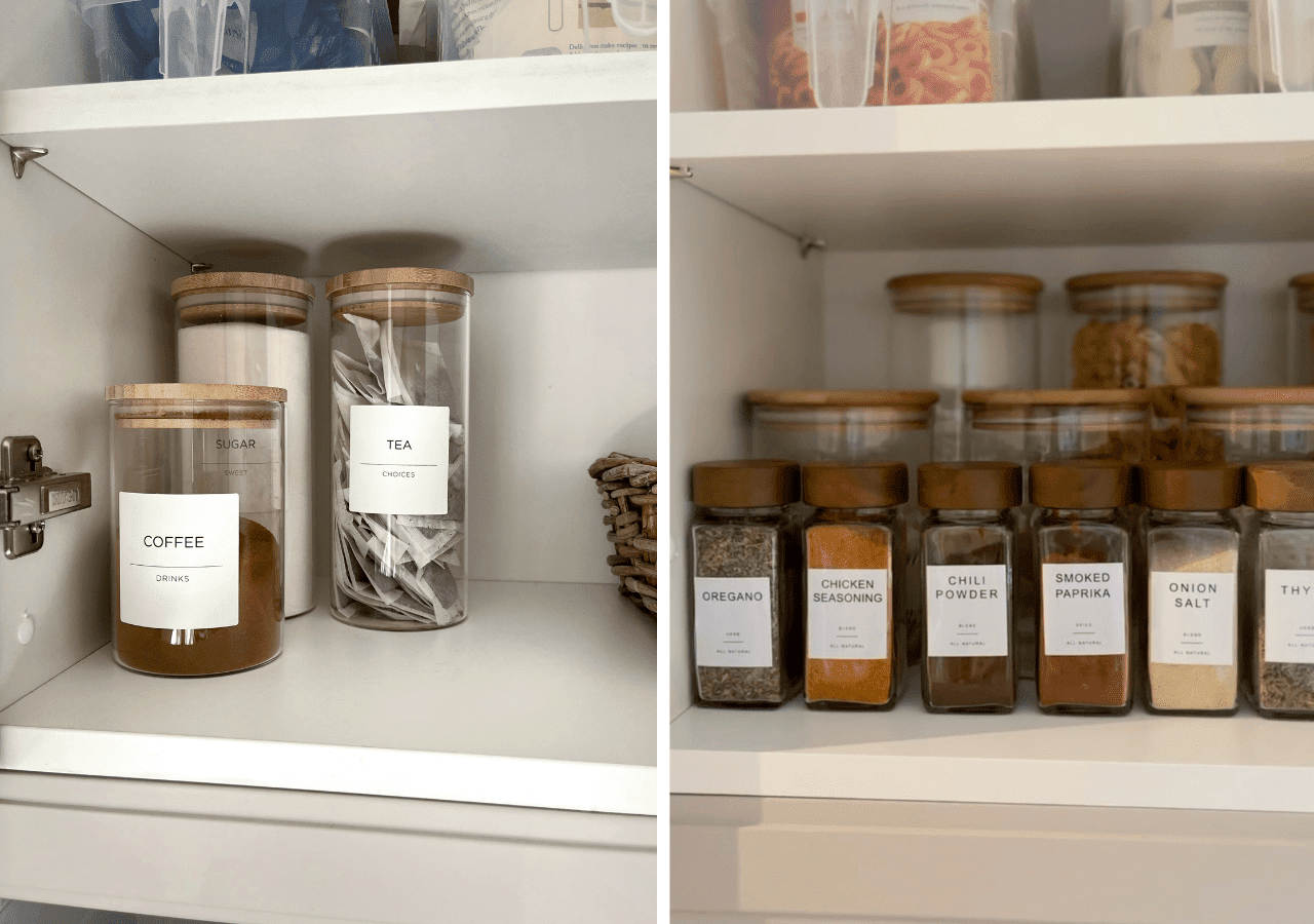 our new house :: mason jar pantry