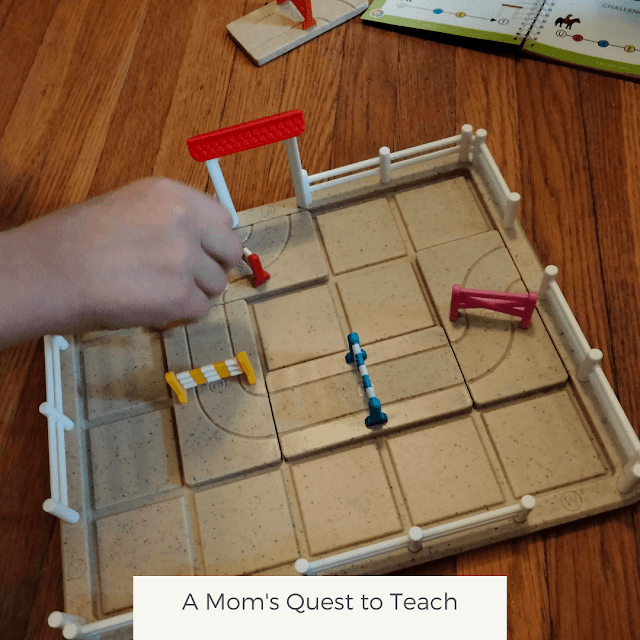 A Mom's Quest to Teach; Horse Academy game in session