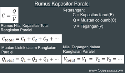 Rumus Rangkaian Paralel Kapasitor