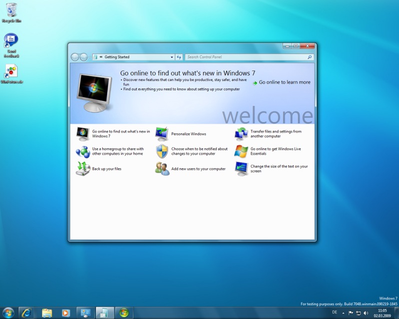 Windows 7 Build 6.1.7048