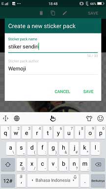 Cara Bikin Stiker  Whatsapp  Dengan Foto  Sendiri  di Hp 