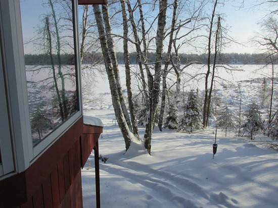 Cross country ski tracks