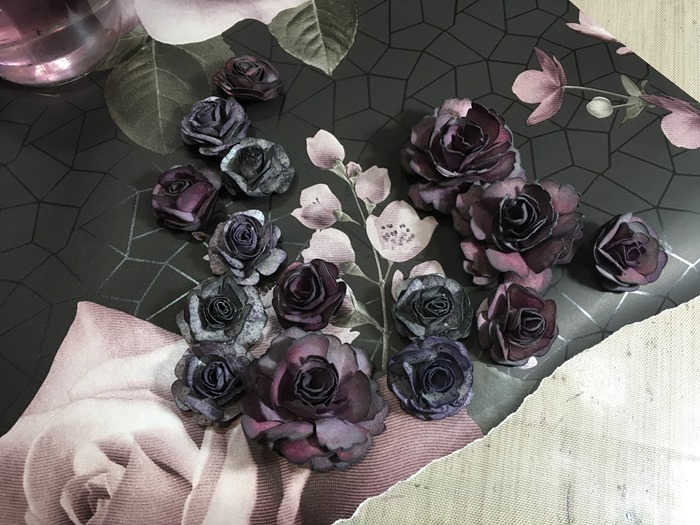 24 All the Purple Roses on Dark Rose Wallpaper