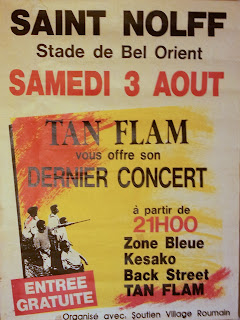 Affiche concert Saint Nolff - groupes Tan Flam, Zone Bleue