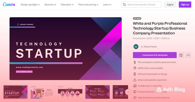 4. White and Purple Professional Technology Startup Business Company Presentation