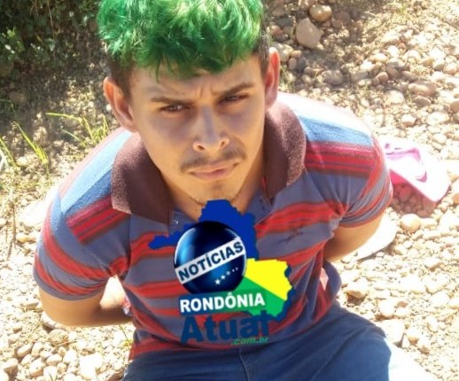 "Cabelo Verde" é preso com motocicleta furtada, em Ji-Paraná