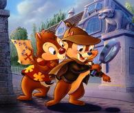 Wallpaper cartoon Chip and Dale