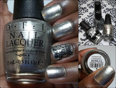 Collage featuring extra shots of the manicure, and polishes