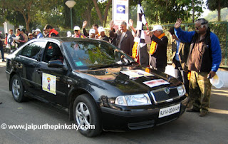 Car Rally of Blind people in Jaipur