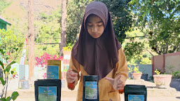 Melirik Proses Mpun Kopi, Prodak Unggulan SMPN 2 semabalun   