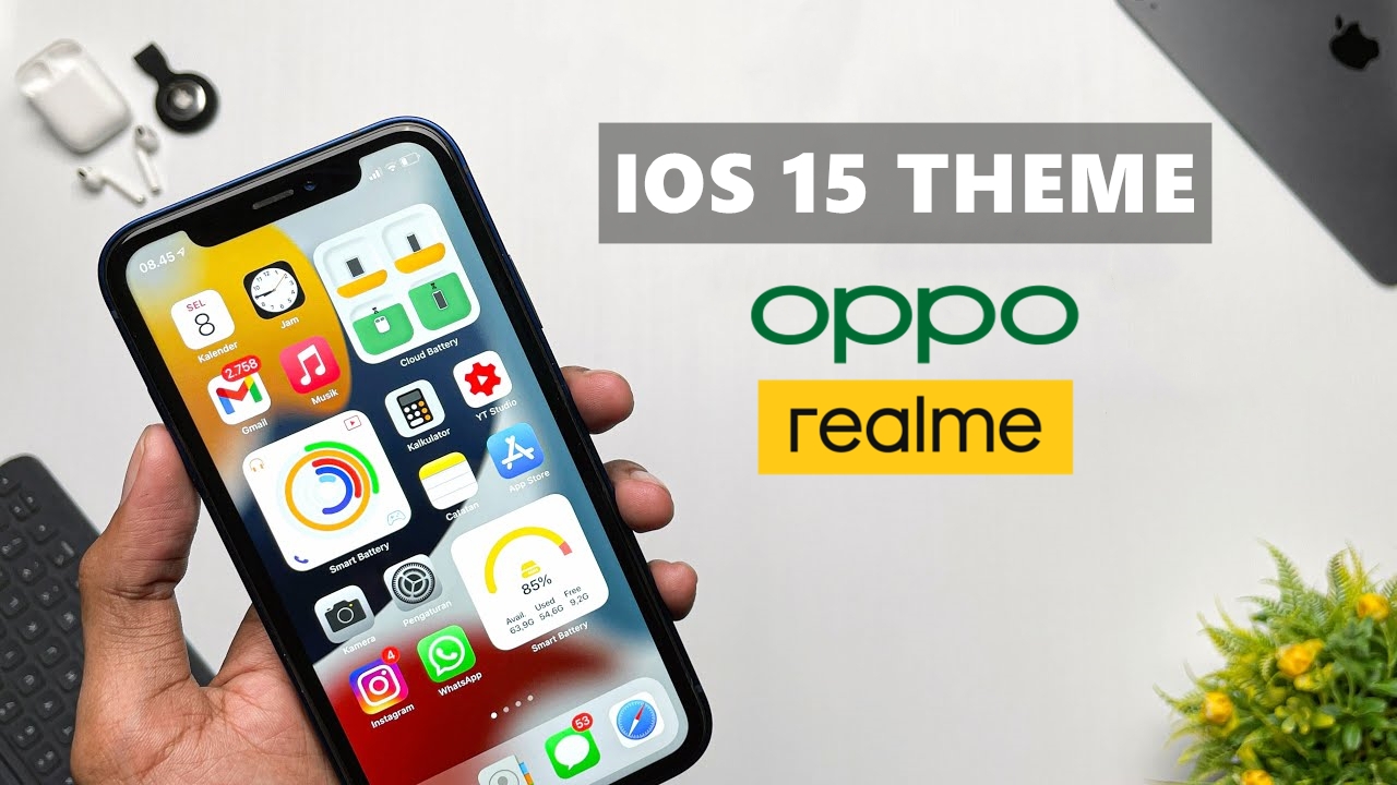 Themes Apple iOS 15 for ColorOS - Realme UI