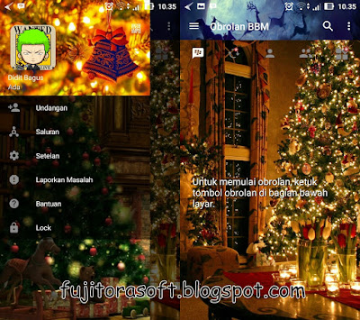 BBM MOD Christmas Full DP Tanpa Iklan Update Terbaru Desember 2016