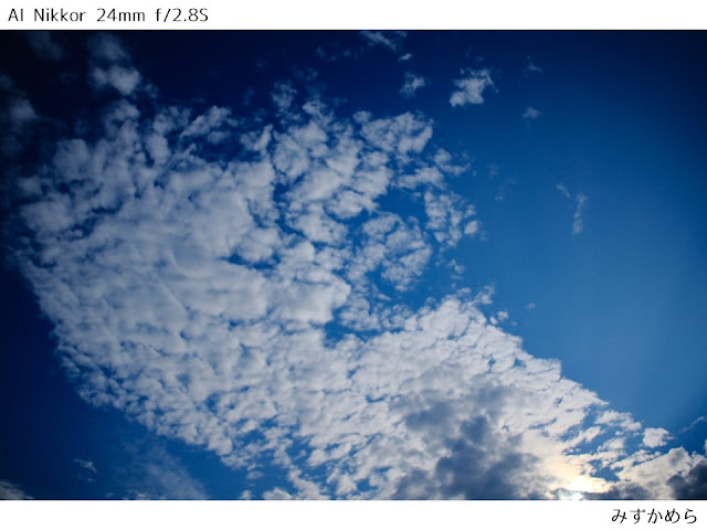 Nikkor-HC Auto 50mm F2 + フォーカルレデューサー　空と雲