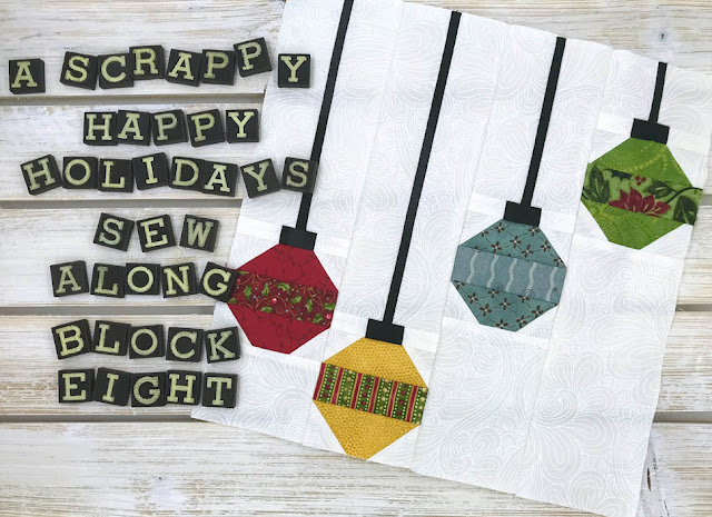 A Scrappy Happy Holidays Mystery Sew Along Month 8 by Thistle Thicket Studio. www.thistlethicketstudio.com