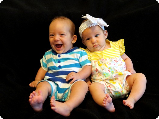 Liberty & Nehemiah at 3 months