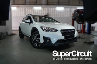 SUPERCIRCUIT Chassis Strengthening Bars & Braces made for the 2nd generation Subaru XV.