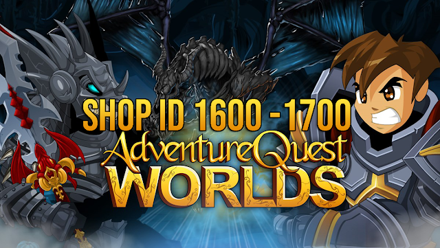 Shop ID AQW 1600 - 1700