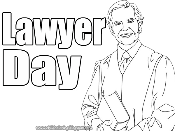 Download Lawyer Day Coloring