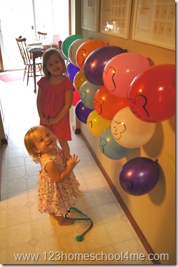 Disney Countdown Idea - Pop the Balloon