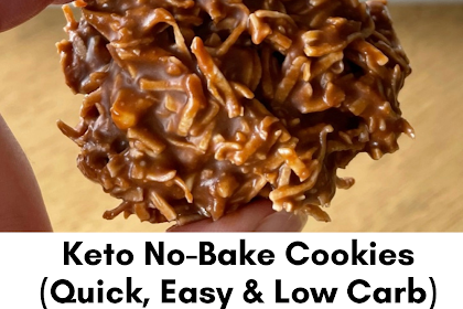 Keto No-Bake Cookies (Quick, Easy & Low Carb)