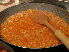 Gluten Free Risotto with Tomato Sauce