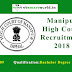 Manipur High Court Recruitment 2018