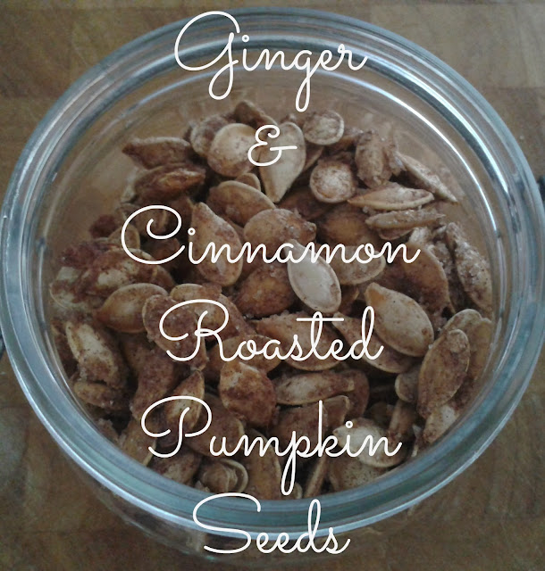 Ginger & Cinnamon Roasted Pumpkin Seeds // 76sunflowers