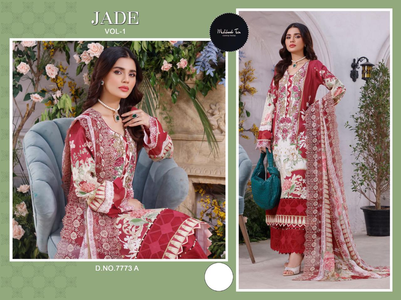 Jade Vol 1 Mehboob Tex Pakistani Salwar Suits Manufacturer Wholesaler