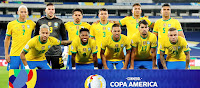 SELECCIÓN DE BRASIL. Temporada 2020-21. Richarlison, Ederson Moraes, Marquinhos, Thiago Silva, Danilo, Casemiro. Neymar, Fred, Renan Lodi, Lucas Paquetá, Everton. SELECCIÓN DE BRASIL 1 SELECCIÓN DE PERÚ 0. 05/07/2021. Copa América 2021, semifinal. Rio de Janeiro, Brasil, estadio Olímpico Nilton Santos, sin público. GOLES: 1-0: 35’, Lucas Paquetá.