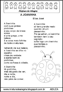 Poesia a joaninha