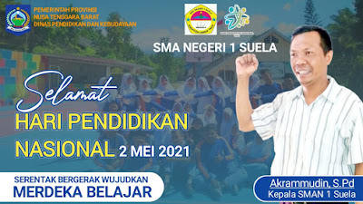 Kepala SMAN 1 Suela Mengucapkan Selamat Hardiknas 2021