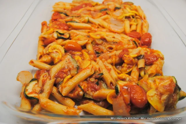 Roasted Vegetable Ziti Bake at Miz Helen's Country Cottage