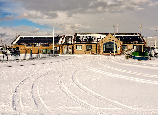 Photo of Maryport Marina in the snow