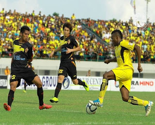 cuplikan Gol  Barito Putera ke gawang Sriwijaya FC