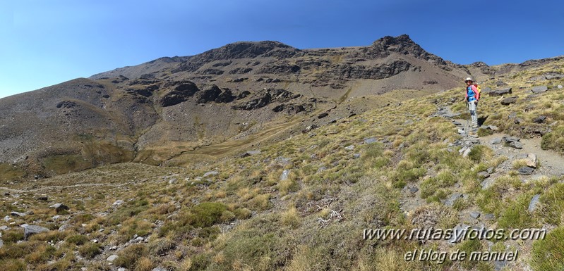 Puntal de Siete Lagunas desde Trevélez (Sierra Nevada)