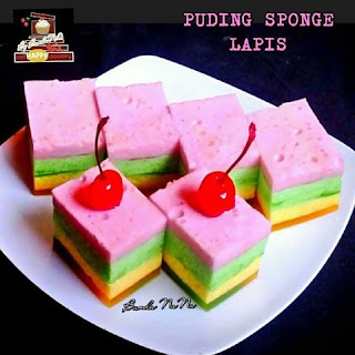 Resep Puding Sponge Lapis Bikinnya Mudah Enak Rasanya