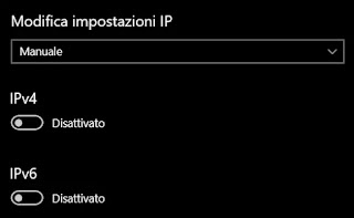 Impostare IP statico