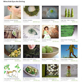 When Irish Eyes Are Smiling - a new SweeterThanSweets treasury on Etsy