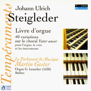 STEIGLEDER, J.U. - Livre d'orgue